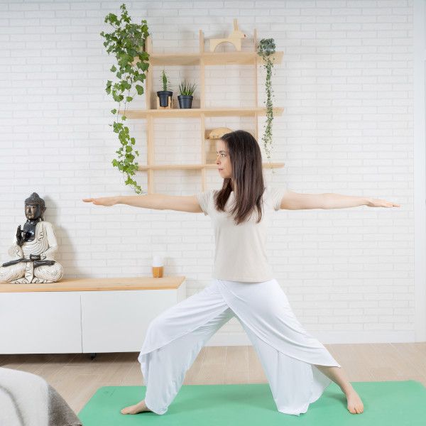 yoga online en casa virabhadrasana – Shivalans Clase de Yoga Online