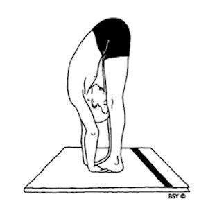 Yoga para la ansiedad Padahastasana