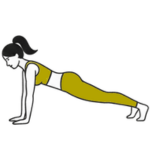 Icono mujer haciendo ejercicio de fuerza